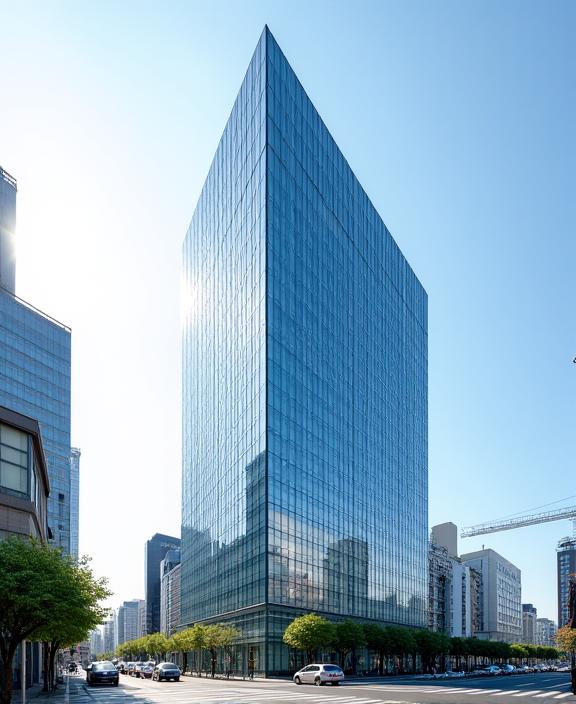 東京、新宿の近代的なオフィスビル